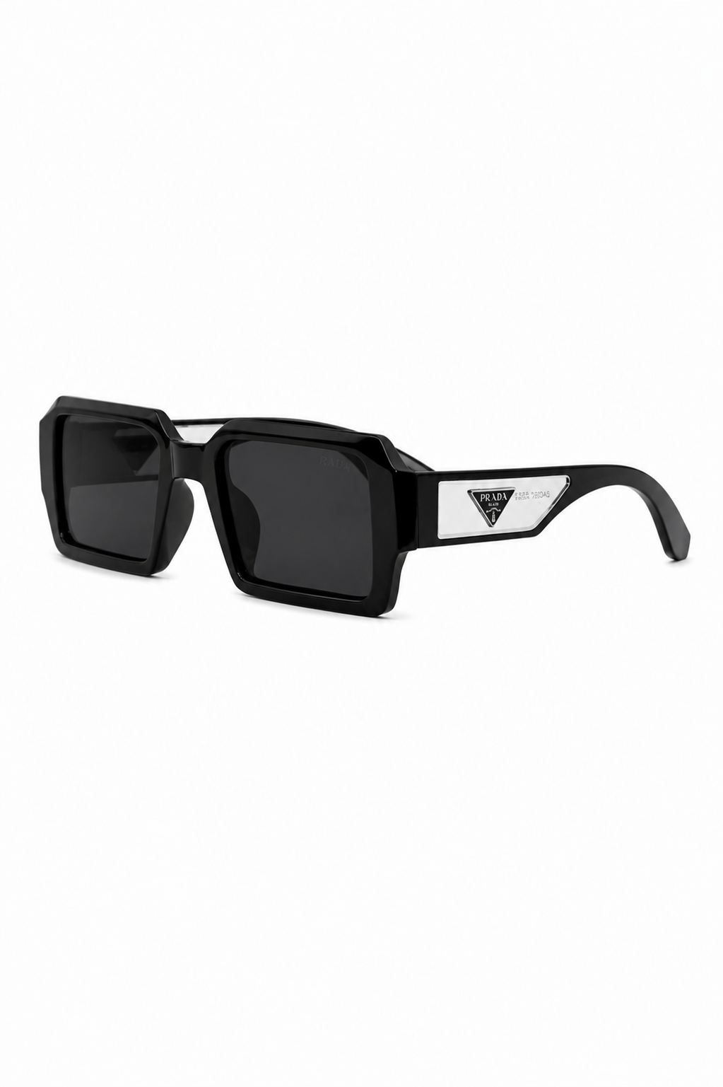 Chic Rectangular Emblem Sunglass P-1245