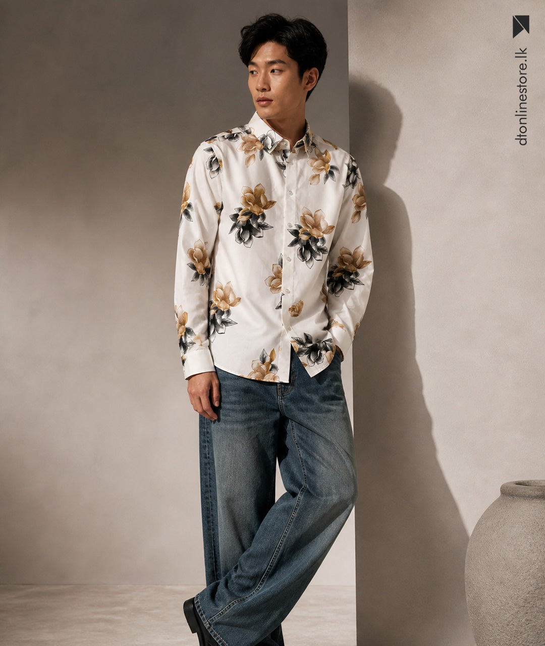 Floral Printed Long Sleeve Shirts