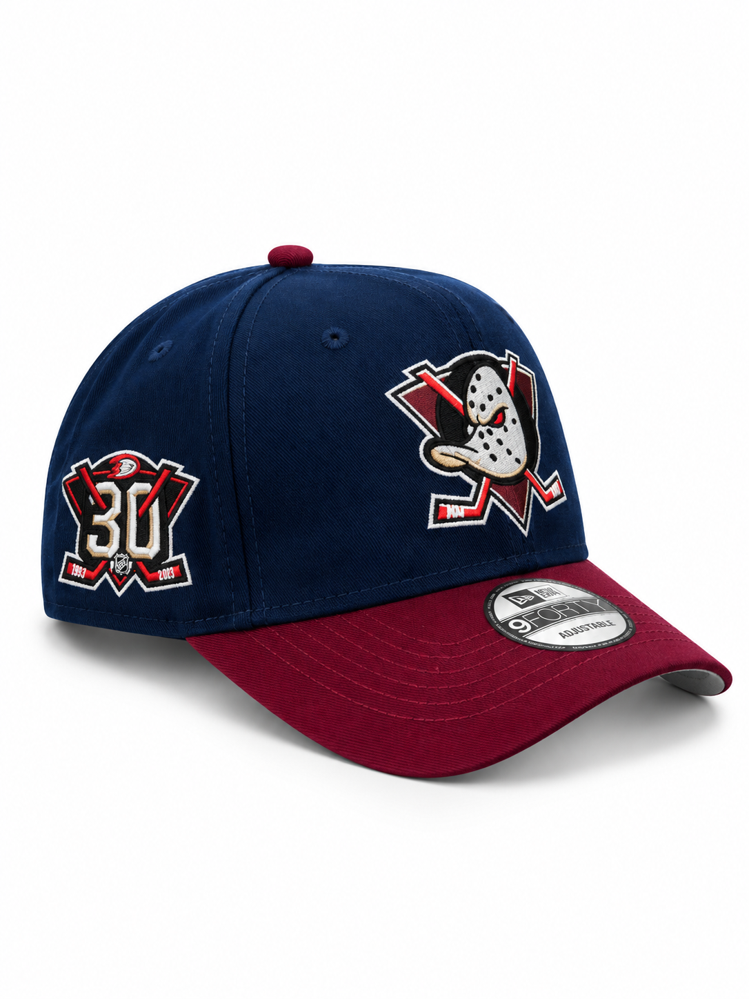 Premium two tone hockey mask adjustable baseball cap
