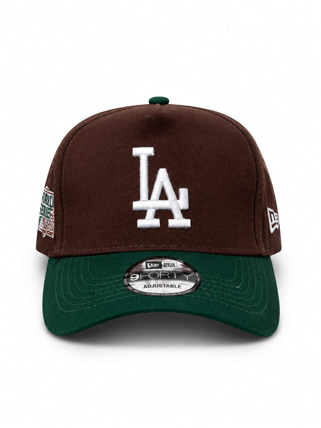 Premium two tone brown and green los angeles 1981 adjustable baseball cap