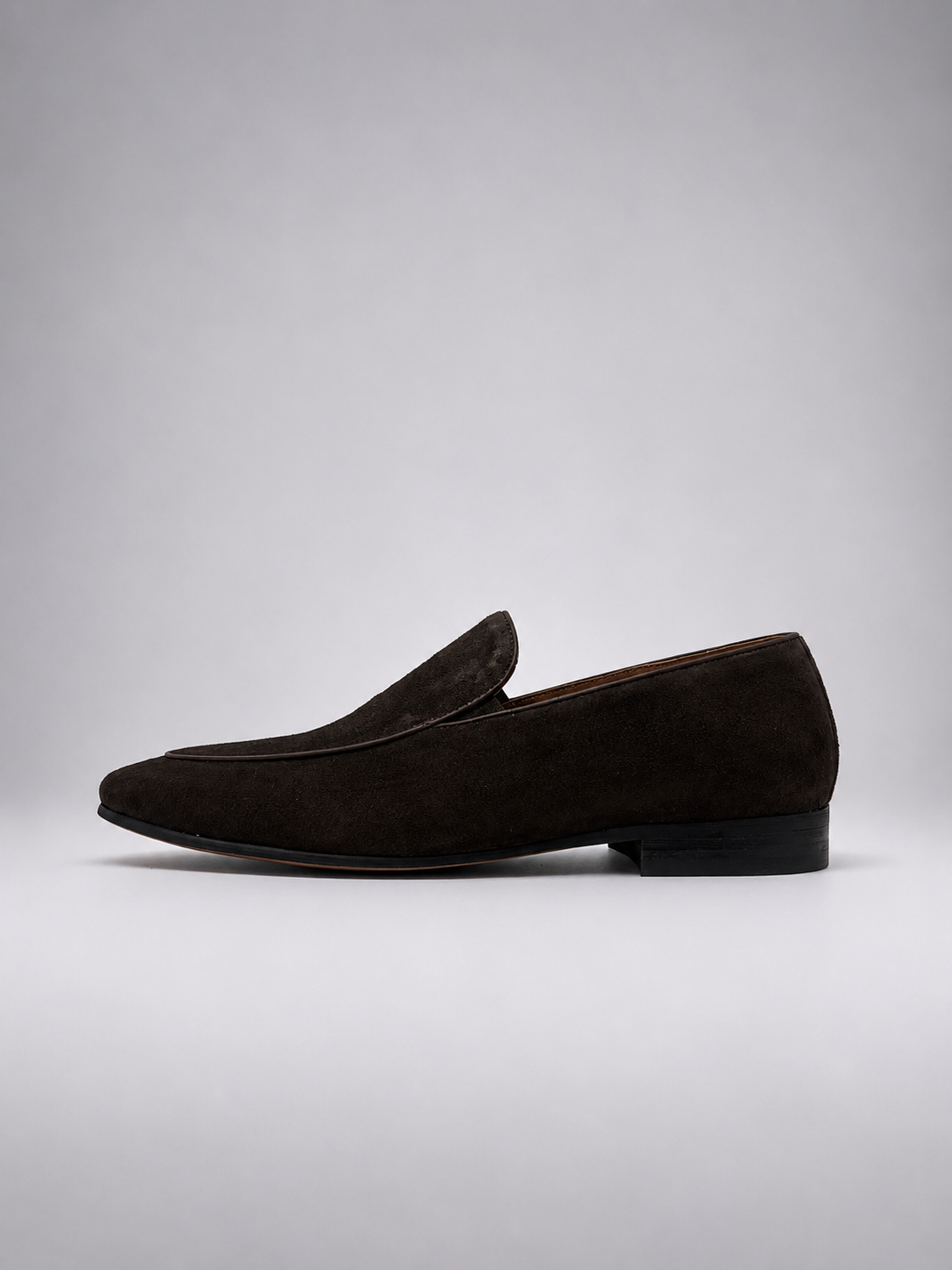 Luxe Suede Loafers – Espresso Brown