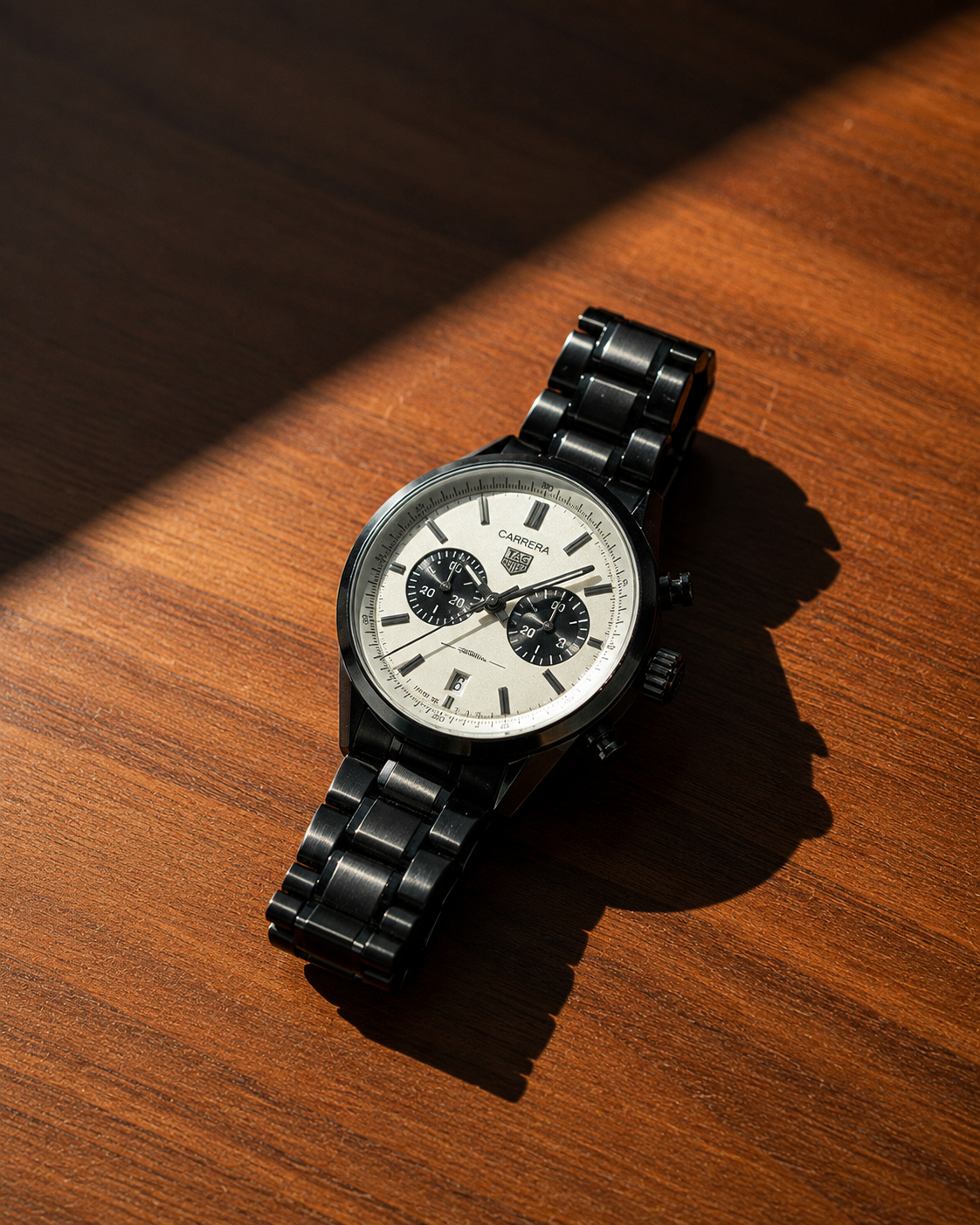 Matte Black Chronograph Watch