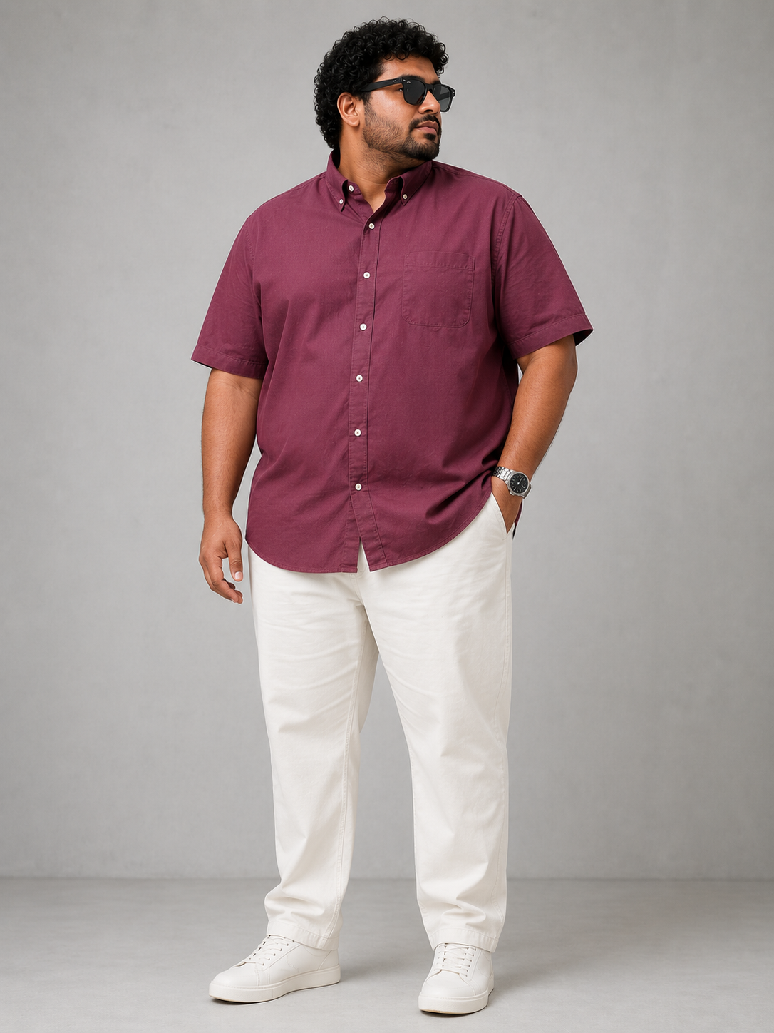 Short-Sleeve Oxford Shirt