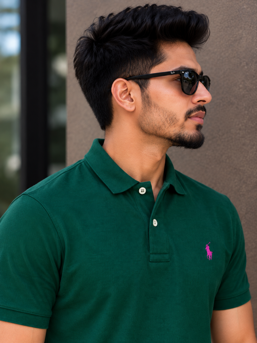 Men's Forest Green Polo Shirt