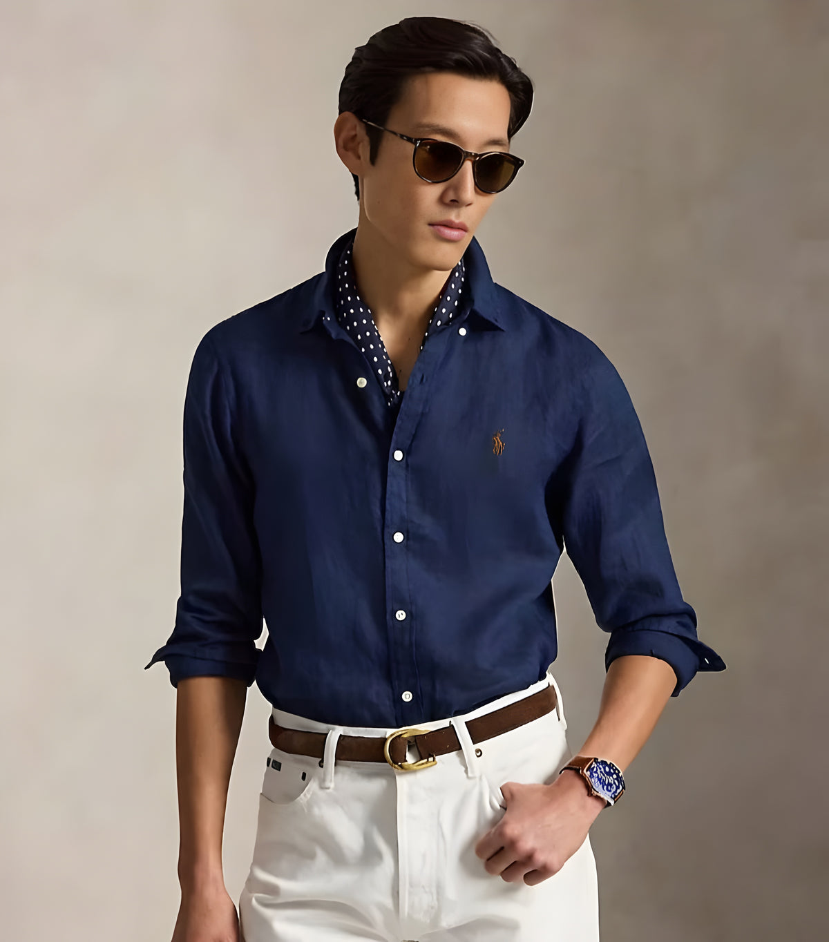 Royal Navy Linen Shirt