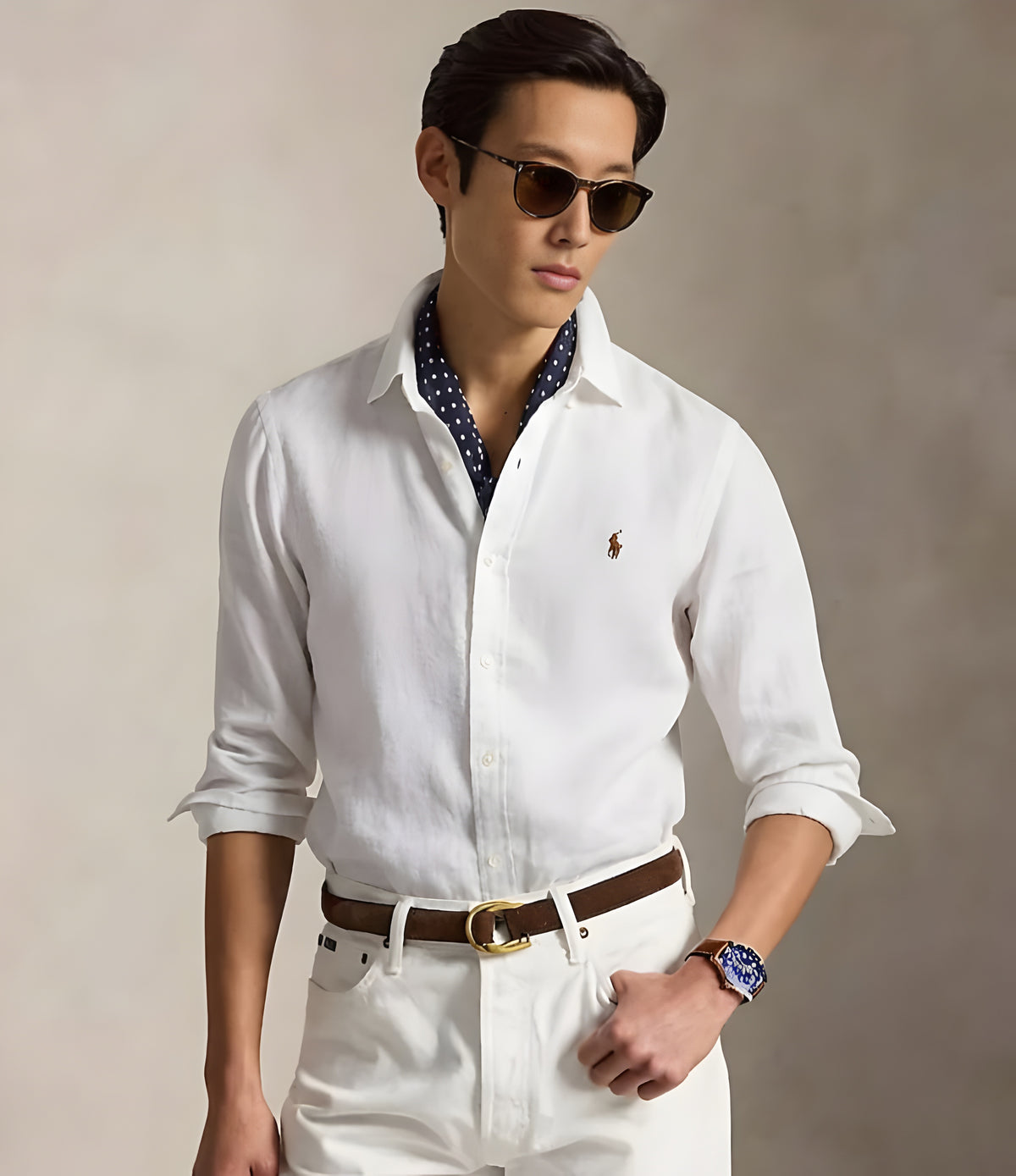 Pure White Linen Shirt