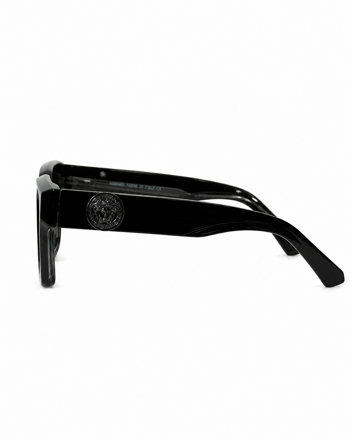 Polarized Black Square Medallion Sunglasses V-1237