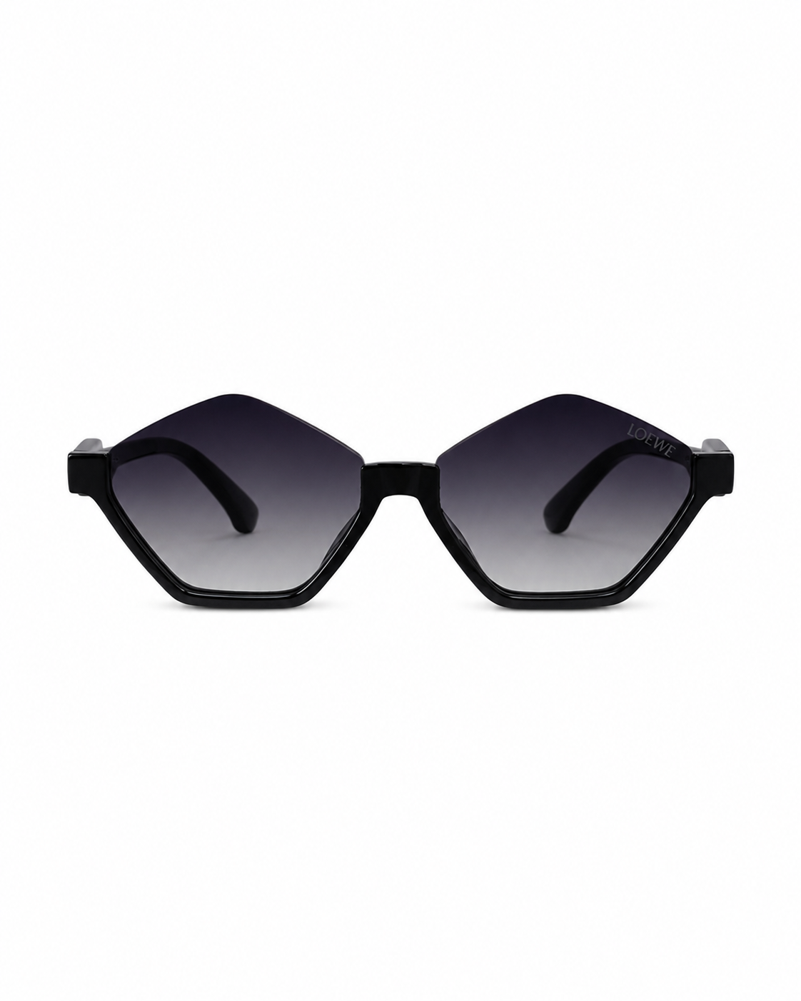 Black Geometric Diamond Sunglasses L-1213