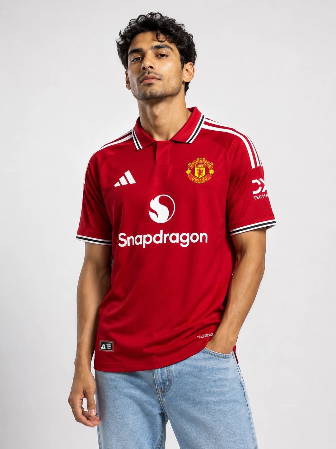 Manchester United Inspired Red Polo Football Jersey
