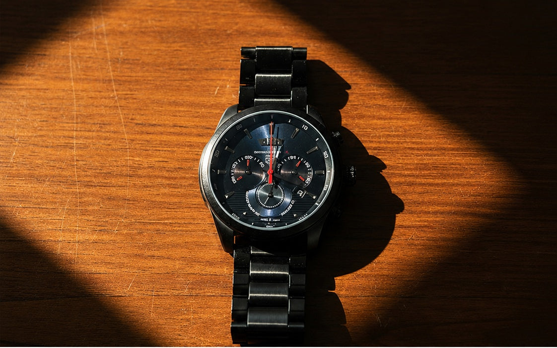 Matte Black Chronograph Stainless Steel
