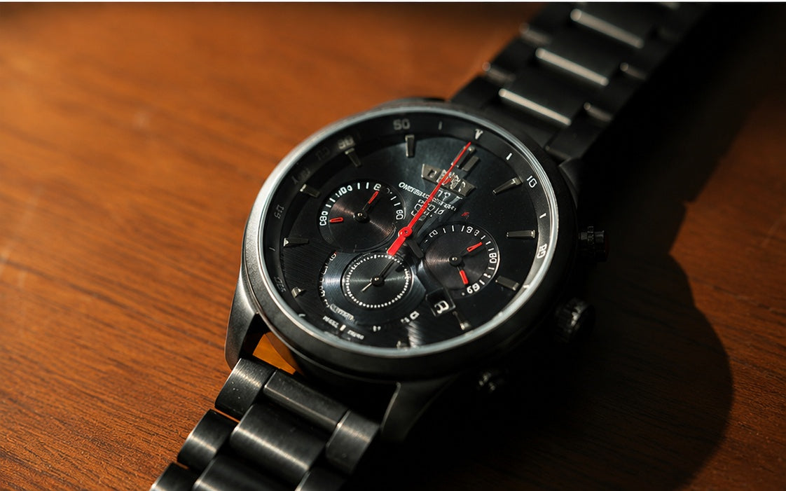 Matte Black Chronograph Stainless Steel